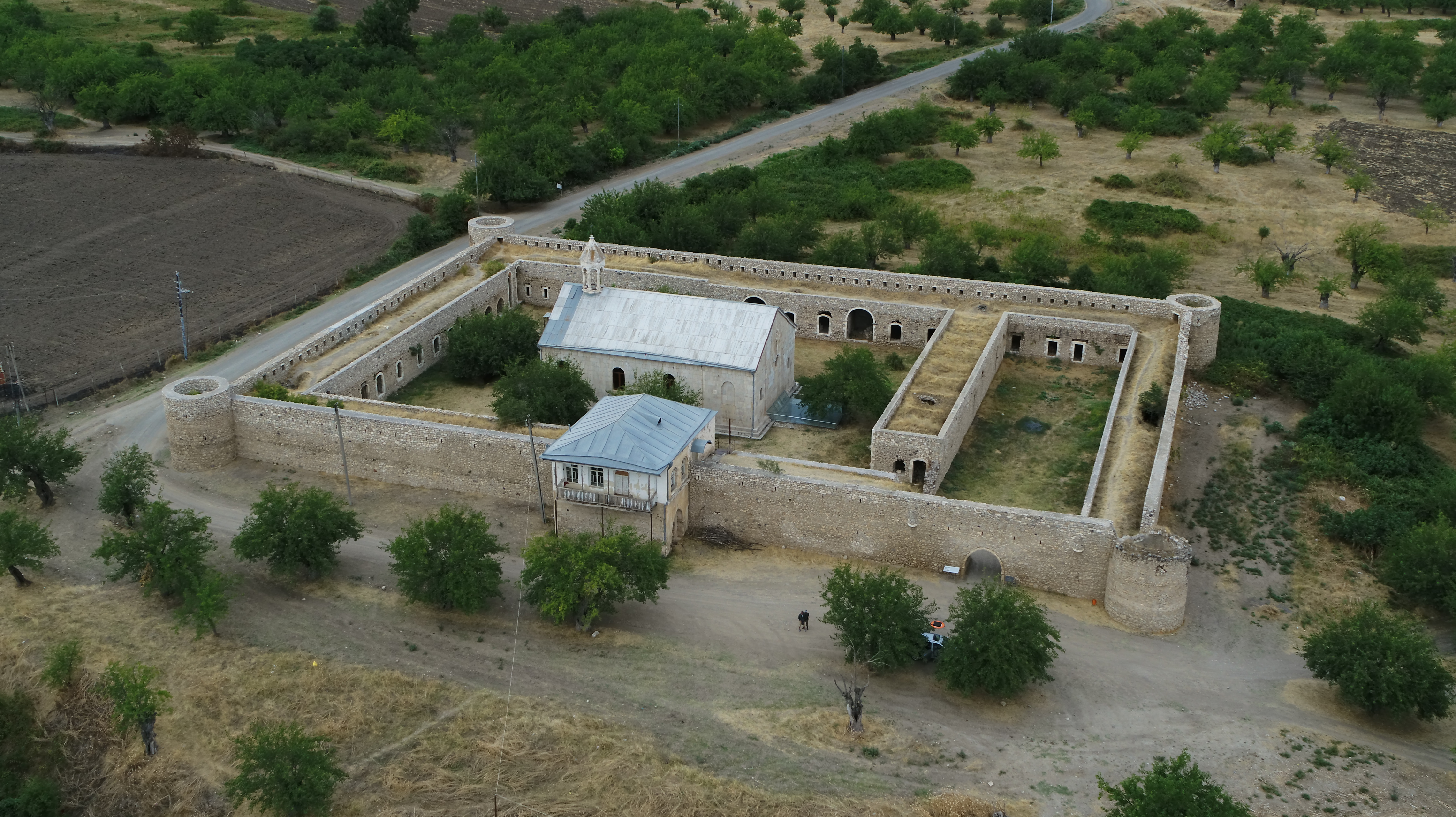 The general view of the Amaras monastery, viewed from an aerial perspective, photo by Sahak Shakaryan