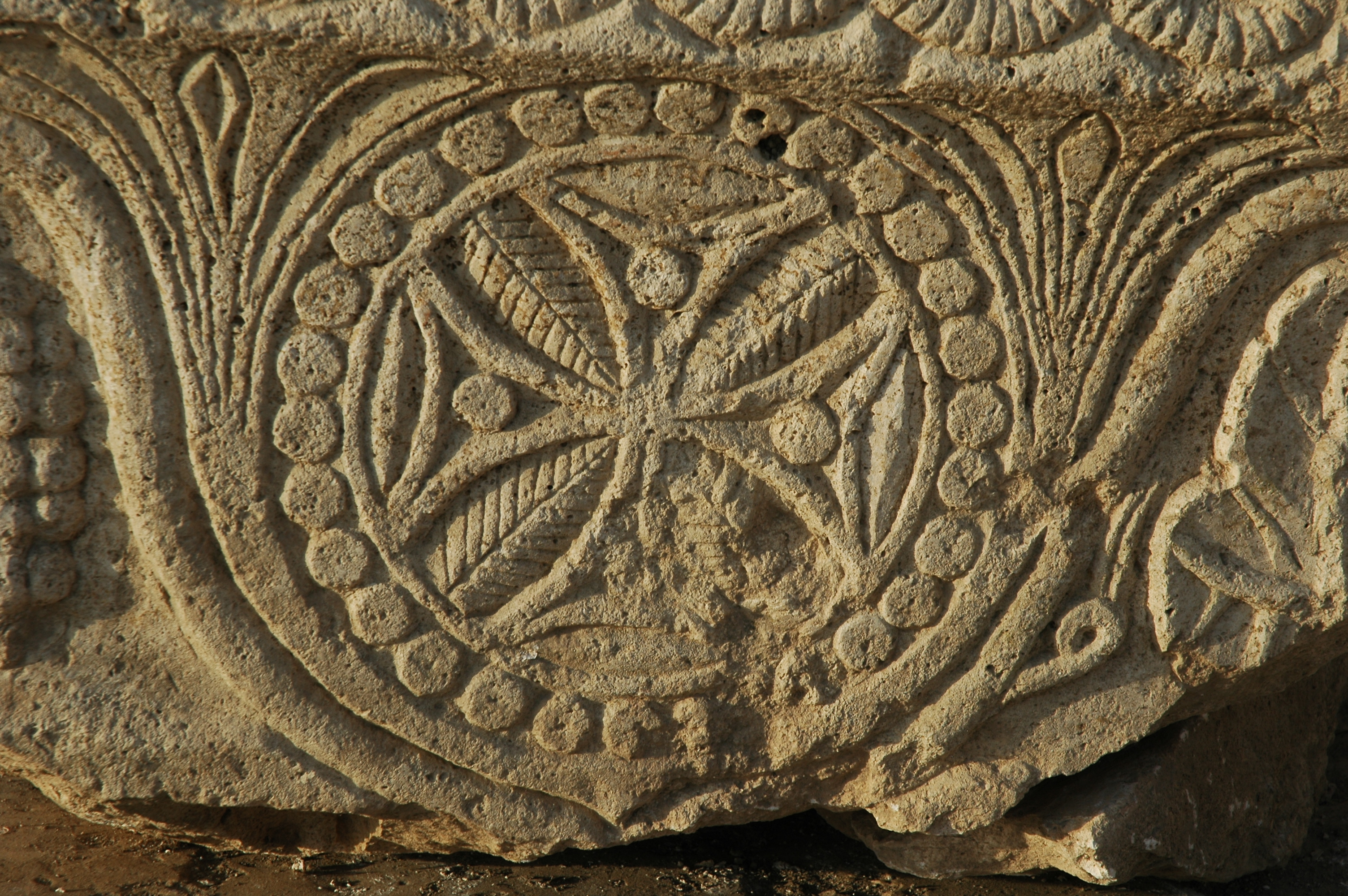 Capital with a cross motif, Great Church, 5th–6th centuries.