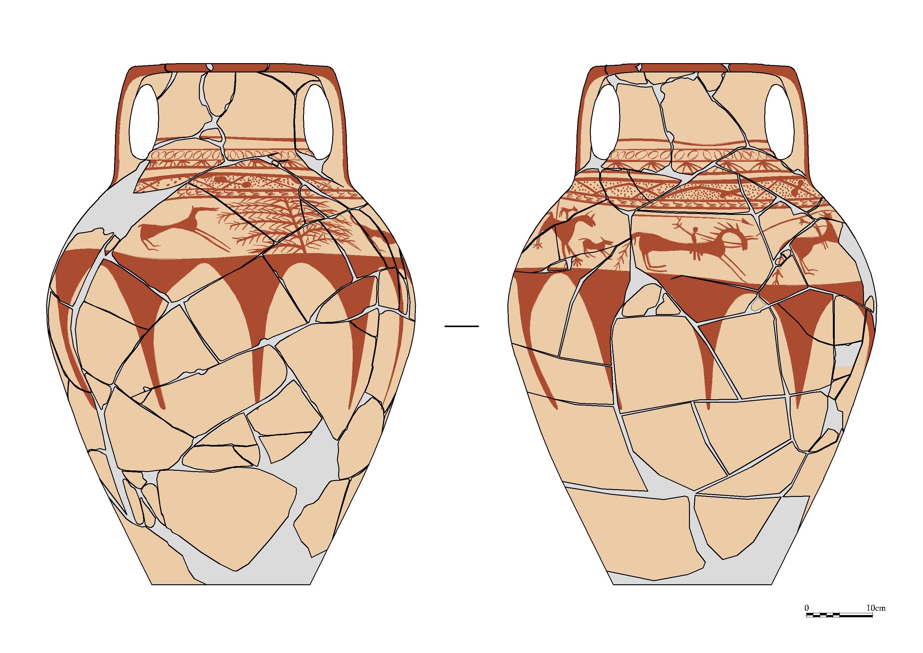 One of the jars from the jar burial.